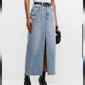 Pistola Alice Denim Maxi Skirt NEW Brooklyn Wash Size 29